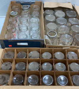 (48) Glass Canning Jars