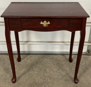 Red Stained Entry/Side Table