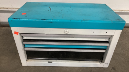 Teal and White Toolbox