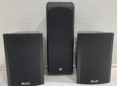 (2) KLH Platinum Series 7” Speakers (1) JBL 11” Speaker