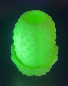 Uranium Vintage Glass Fairy Lamp