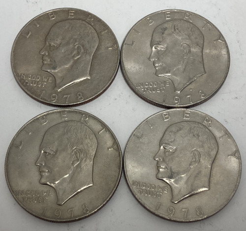 (4) 1978 Eisenhauer Dollars