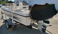 1993 KEY LARGO HYDRA SPORTS BOAT AND TRAILER - 4