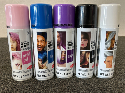 Blue/Black/Purple/Pink/Whit Temporary Hair Color Spray