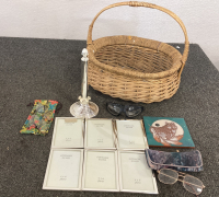 Basket Glasses Silver Items