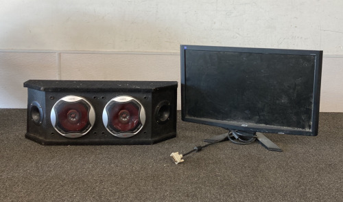 Speaker and Computer Monitor