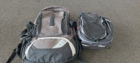 Ozark Trail backpack and Vaude silkroad plus I-Rack attachment