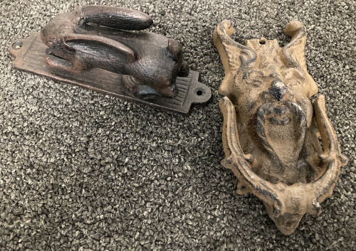 (2) Cast Iron Door Knockers