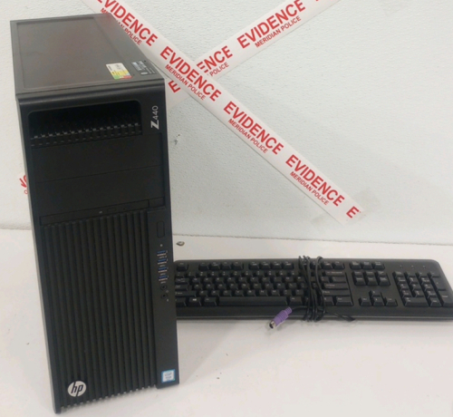 (1) HP Z440 Workstation Computer Tower Without Hard Drive (1) HP Corded Keyboard