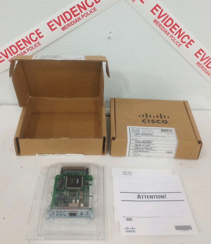 (2) Cisco HWIC-1DSU-T1 1-Port Serial and Asynchronous High Speed WAN Interface Card