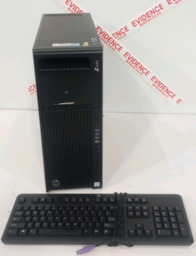 (1) HP Z440 Workstation Computer Tower Without Hard Drive (1) HP Corded Keyboard