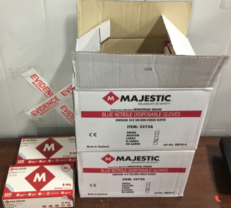 Blue NITRILE DISPOSABLE Gloves Contains 10X 100 Non-sterile Gloves SP19