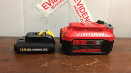 Craftsman 20 Volt Battery DeWalt 12 Volt Battery (SP5)