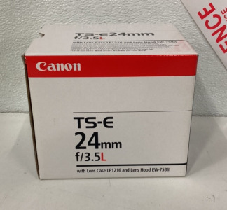 Canon TS-E 24mm f/3.5L Camera Lens (SP3)