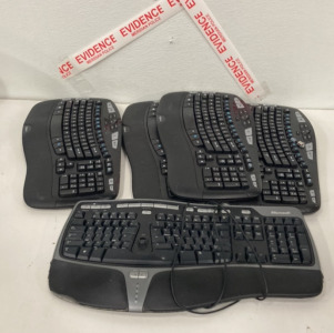(4) Logitech Wireless Keyboards, (1) Microsoft Wired Keyboard (SP3)