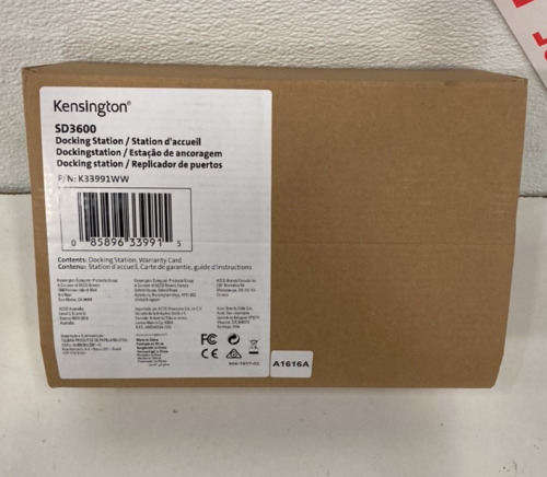 Kensington SD3600 Docking Station (SP3)