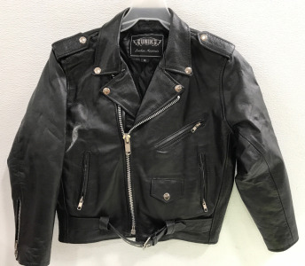 Unik Kids Sz 12 Leather Jacket Sp7