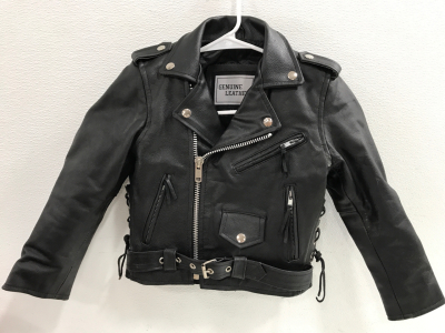 Genuine Leather Kids Sz M Leather Jacket Sp7