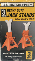 Central Machinery 3 Ton Heavy Duty Jack Stands SP6