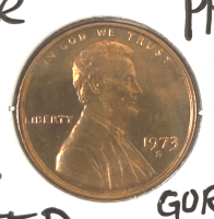 1973-S PR68 Mint Error DCAM Proof Penny