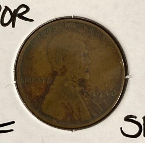 1940-S VF35 Mint Error Half “O” Penny