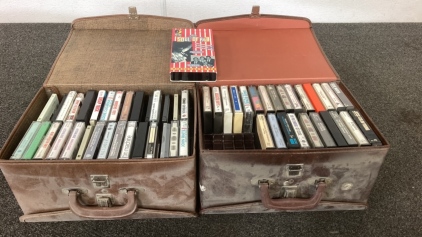 (2) Cases Cassette Tapes