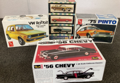 (4) Vintage Model Car Kits