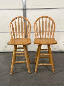 Pair of Matching Swiveling Stools