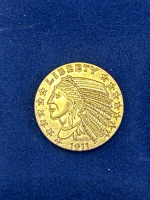 1911 Indian Head Gold Coin