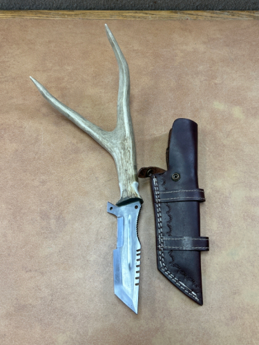 Custom Made Deer Horn Knife