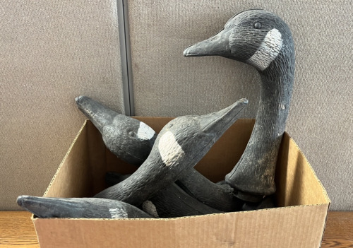 6 Goose Decoy Heads