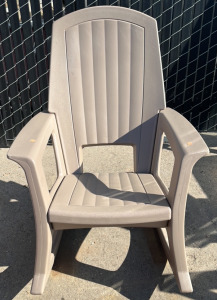 Hard Plactic Patio Rocking Chair