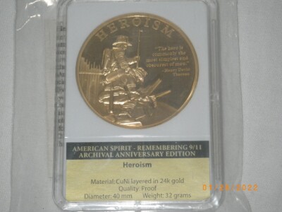 24K Gold Layered Proof Copper Coin “Herosim”