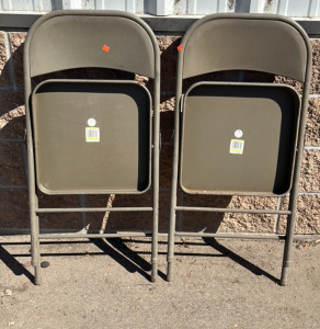 2 Metal Folding Chairs