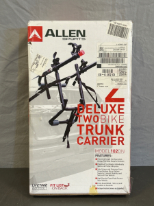 Allen Sports Deluxe Two Bike Trunk Carrier New in Box