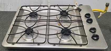 Stainless Steel Gas Four (4) Burner Range