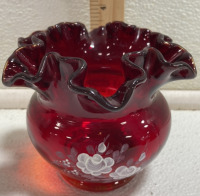 (5) Assorted Fenton “Roses on Ruby” Glass Collection - 4