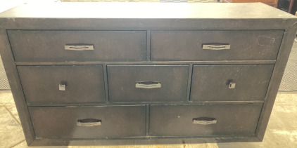 7-Drawer Dark Brown Dresser