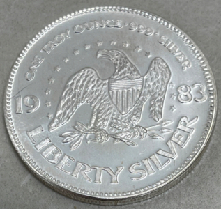 (1) Troy Ounce Fine Silver Bullion Round