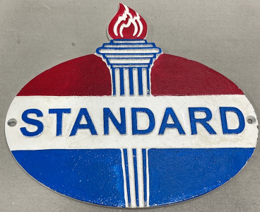 (1) Cast Iron “Standard” 10” x 9” Sign