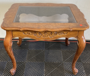 Glass Top Side Table