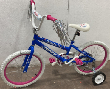 Youth Huffy Seastar Bicycle w/ Training Wheels (Blue/White/Pink)