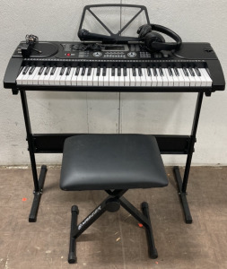 Hamzer Mini Keyboard w/ Stool, Headphones and Mic