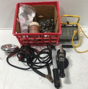 Portable Lamp Fixture Light, Jumper Cables, And More