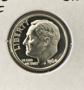 1964 Cameo Proof Silver Dime