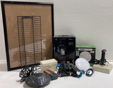 Sennheiser Headphone, Flight Stick, Xbox Wired Controller, Poster Frame and more