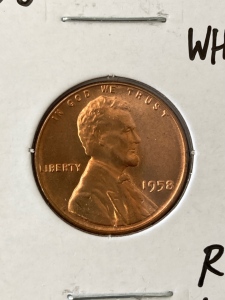 1958 Red Gem Wheat Penny