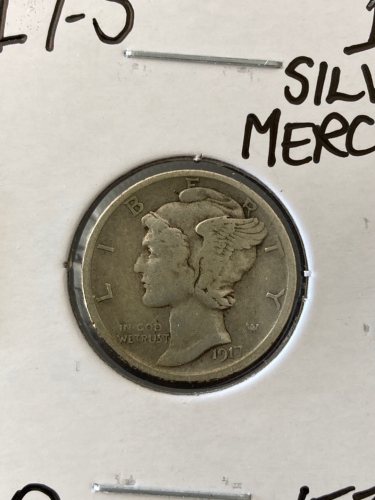 1917-S Mercury Silver Antique Dime