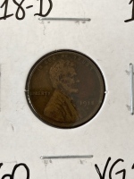 1918-D Wheat Copper Antique Penny