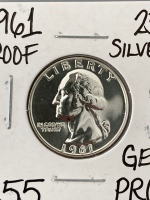 1961 Gem Proof Silver Quarter